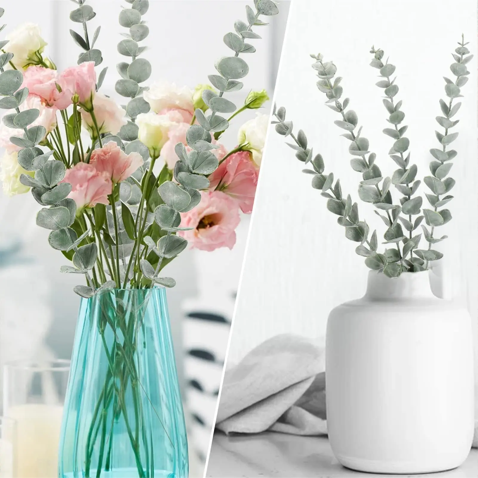 10pcs 38cm Eucalyptus Stems Ar - Florist Supply Bulk 评论和价格