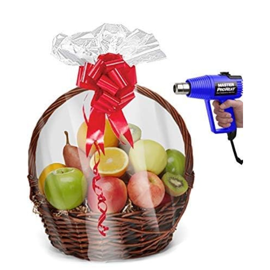 Shrink Wrap Basket Bags 20 Pac - Cellophane Wrap Clear 评论和价格