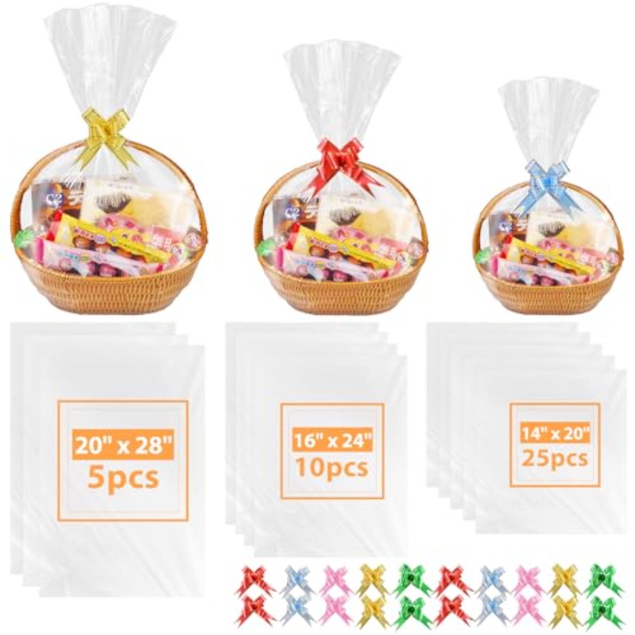 90PCS Shrink Wrap Bags for Chr - Cellophane Wrap Clear 评论和价格