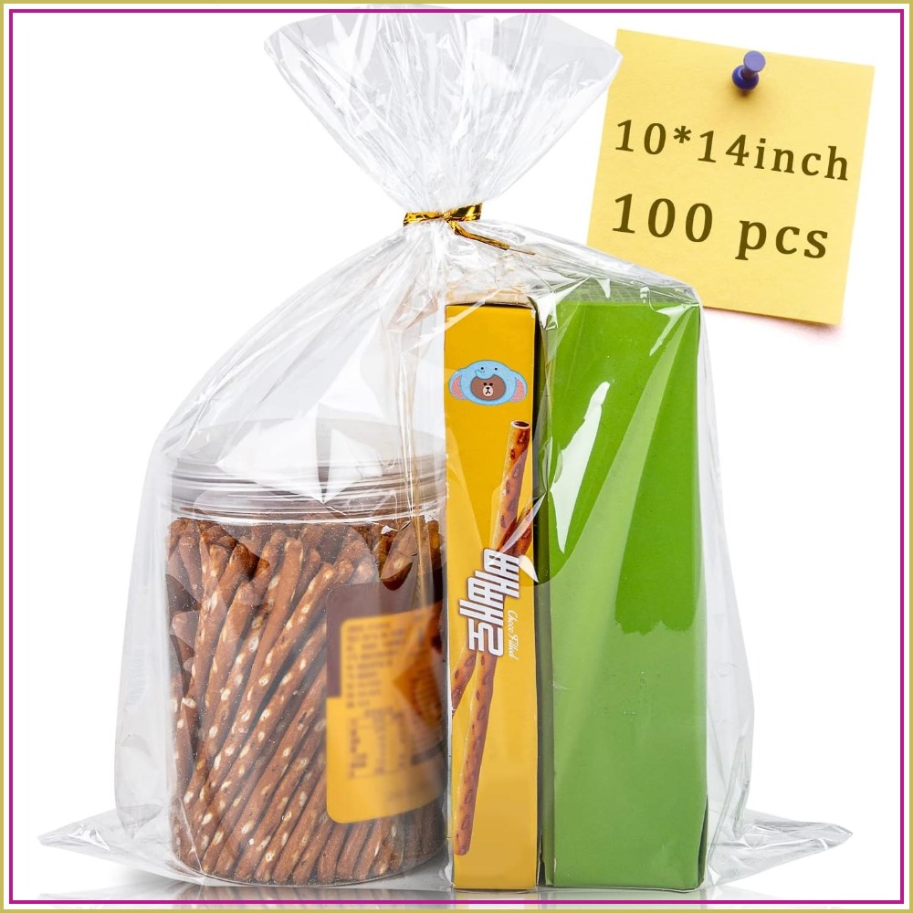 100pcs Cellophane Bags 10x14 C - Cellophane Wrap Clear 评论和价格