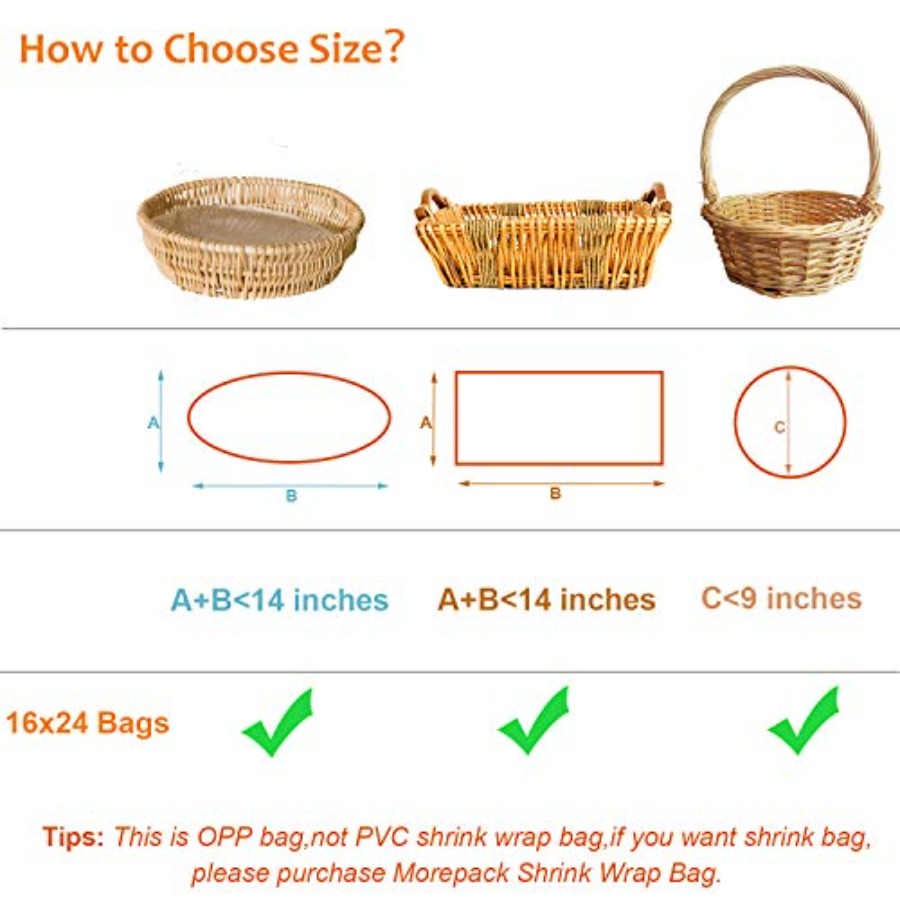 Cellophane Bags16x24 Inch 20 P - Cellophane Wrap Clear 评论和价格