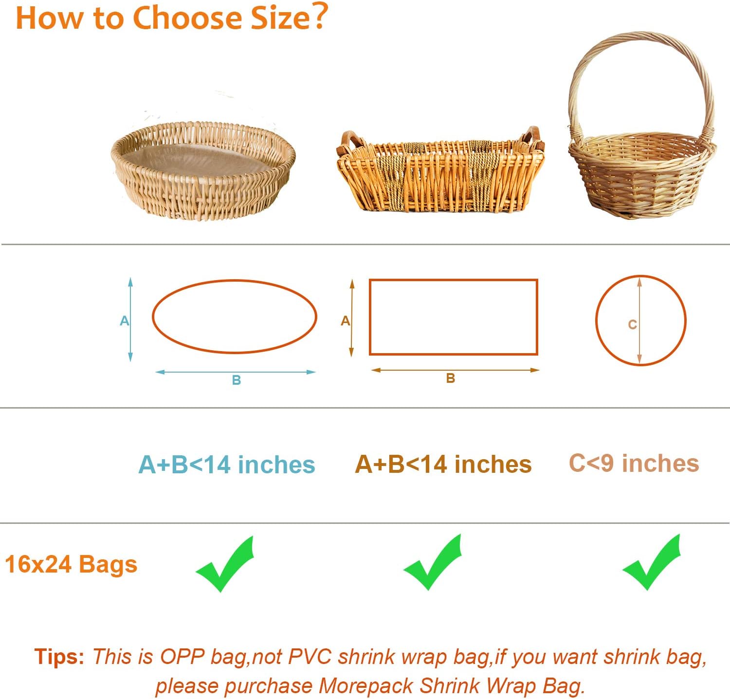 Cellophane Bags,16x24 Inch 20  - Cellophane Wrap Clear 评论和价格