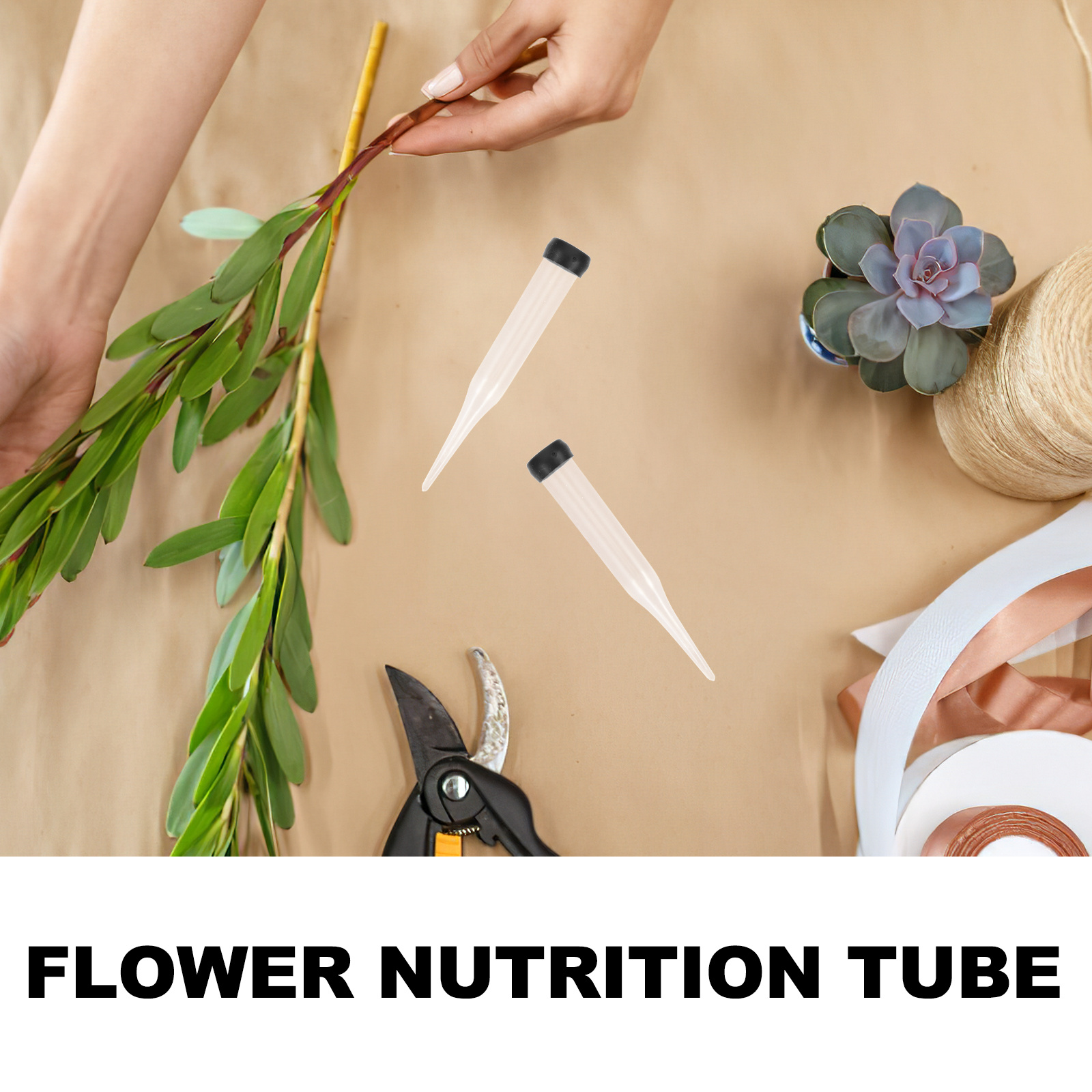 50Pcs Fresh Flower Water Tubes - Florist Supply Bulk 评论和价格