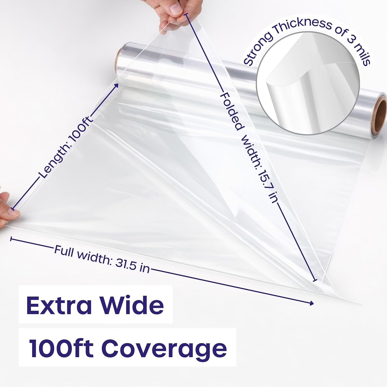 Clear Cellophane Wrap Roll 31. - Cellophane Wrap Clear 评论和价格