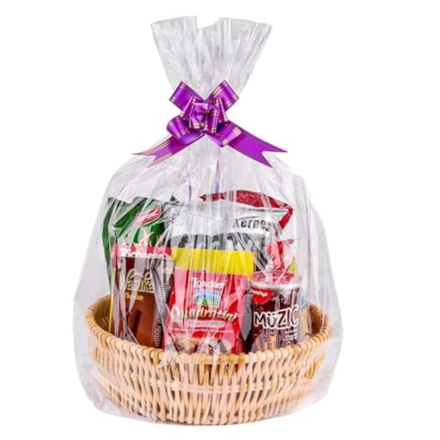 Clear Basket Bags 20Pack Large - Cellophane Wrap Clear 评论和价格