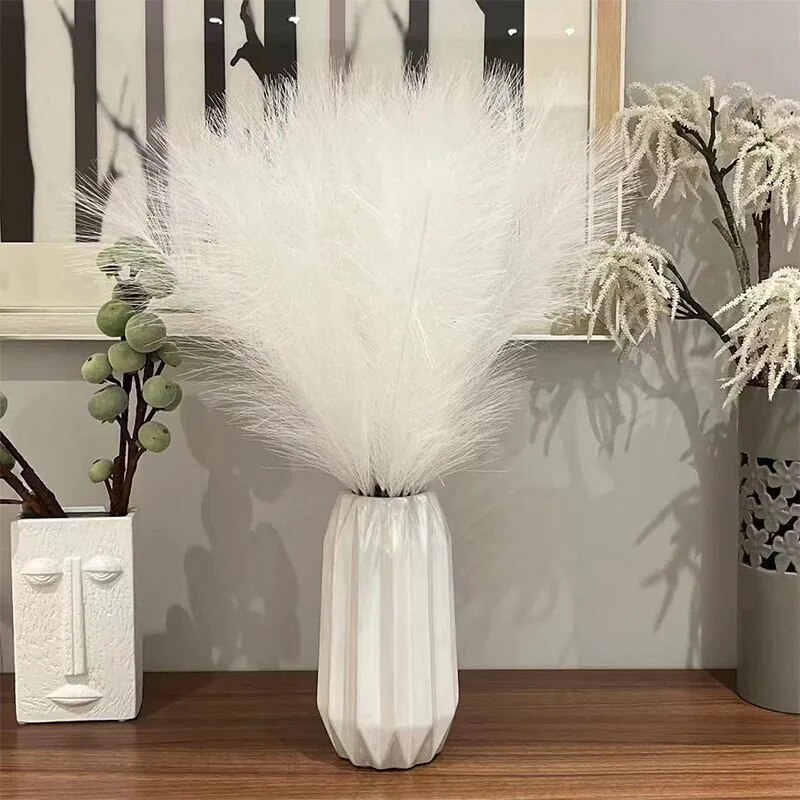 10PCS Artificial Pompous Grass - Florist Supply Bulk 评论和价格